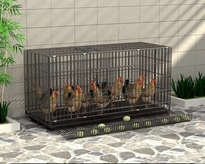 Chicken Coop Fence Poultry Balcony Folding Breeding Cage Cleaning Manure Outdoor Automatic Egg-laying - Product Image 5
