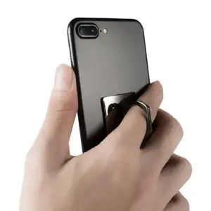 Soporte de anillo de teléfono móvil transparente ABS Soporte de rotación de 360 grados Soporte de agarre de dedo transparente Compatible con iPhones o funda de teléfono