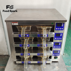 Vitrine chauffante de <span class=keywords><strong>comptoir</strong></span> pour burgers et galettes de viande, 2/3/4 niveaux, 6/8 bacs, pour <span class=keywords><strong>McDonald</strong></span>'s et KFC, pour la restauration rapide, modèle très demandé - Product Image 4