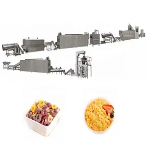 Lista de máquinas de fabricação de alimentos máquinas da linha de flocos de milho automatic corn flakes equipment