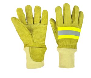 Gants ignifuges en aramide de peau de vache Orange Nomex et combinaisons de pompier imperméables - Product Image 6
