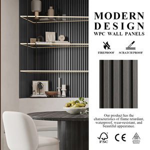 Paneles de Pared WPC, Paneles Decorativos Interiores Impermeables de <span class=keywords><strong>Madera</strong></span> y Plástico Compuesto para el Hogar, Hoteles y Oficinas - Product Image 6