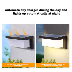 <strong>Solar</strong> Motion Sensor Waterproof <strong>Light</strong>, Wireless Ultra-Bright <strong>Garden</strong> Street Lamp for Villa Patio Walkway - Product Image 2