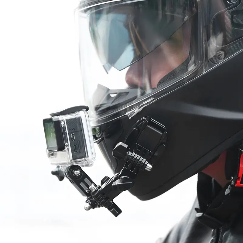 Full Face Helmet Chin Mount HolderためGoPro Hero 8 7 5 SJCAM Motorcycle Helmet Chin Stand Camera AccessoriesためGo Pro Hero 9