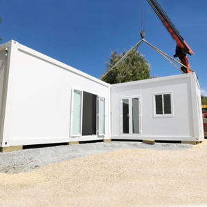 Contenedor de Doble Módulo de Nueva Zelanda |   Unidad Prefabricada <span class=keywords><strong>en</strong></span> Forma de L para Oficina y Vivienda con Opción de Energía Solar - Product Image 1