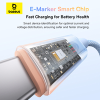 Baseus Discolor Series Câble de chargement rapide USB C vers USB C 100W 2m