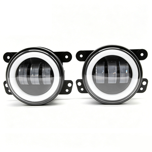Faro LED JHS Angel Eyes da 4 Pollici, Luce Fendinebbia Fuoristrada 12-24V, Lampada di Guida LED per Jeep Wrangler, Auto e Camion - Product Image 2