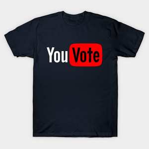 T-shirt de parodie avec logo imprimé, impression par transfert thermique par sublimation pour <span class=keywords><strong>les</strong></span> élections présidentielles, jour de l'élection, logo <span class=keywords><strong>YouTube</strong></span> - Product Image 4