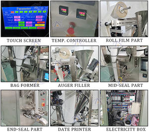 Mesin Pengemas Vertikal Sachet Kecil FOB Guangzhou untuk Makanan (Curry/Buah/Telur/Vitamin/Kopi/Kunyit/Tepung Terigu/Masala) VFFS - Product Image 5