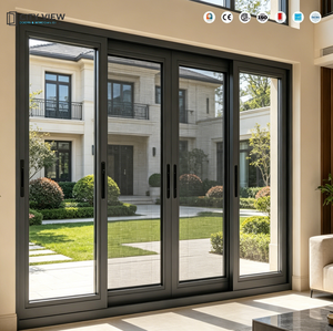 Fenêtres coulissantes en aluminium à double vitrage trempé avec <span class=keywords><strong>grille</strong></span> de sécurité pour la <span class=keywords><strong>ventilation</strong></span> des maisons et appartements modernes - Product Image 2