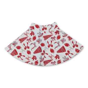 Jupe-short de cheerleading pour bébés filles, avec nœuds rouges, pour le football, le cheer et le yoga - Product Image 3