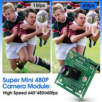 Módulo de Cámara USB ELP VGA Super Mini Gran Angular con Lente de 100 Grados, Alta Velocidad 480P 60fps UVC USB2.0, Cámara para Computadora