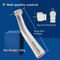 Pièce à main dentaire basse vitesse Max X95 1:5 augmentant l'anneau rouge connecteur de micromoteur contre-angle sans outils de dentisterie à fibres optiques