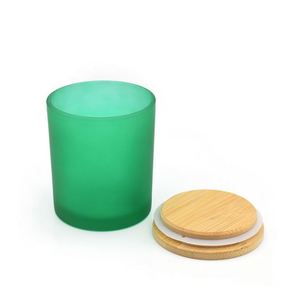Frascos de Vidrio Vacíos de Alta Calidad para Velas, Recipientes para Velas con Tapa de Bambú - Product Image 4