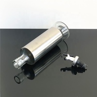 Distributeur d'huile Cruet en verre en acier inoxydable de 500 ml, bouteille avec bec verseur pour huile d'olive et Sauce au vinaigre