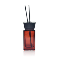 Bouteille diffuseur de parfum en verre vide de luxe personnalisée de 120 ml avec bâtonnets et bouchon pour huiles essentielles – Vente en gros