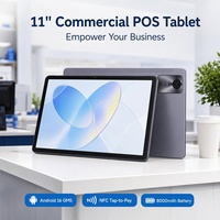 Tablet Android 16 SoftPOS MP8 All Metal 7.8mm Slim 11 Inch FHD dengan Pembaca Kartu NFC untuk Pemesanan Mobile dan Pembayaran Retail