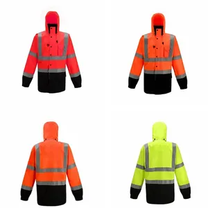 Customization orange safety suit reflective vest security guard reflective corporate safety clothing