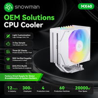 Refroidisseur à tour unique avec 4 caloducs en cuivre, ventilateur PWM 120 mm, base en cuivre pour distributeur en gros avec logo personnalisé OEM, livraison rapide en vrac