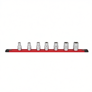235 1/2 Ntx S7 <b>Socket</b> Set Metric 6 Point Chrome Vanadium Steel 7 Piece Tool Kit - Product Image 2