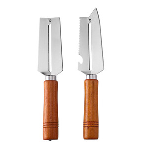 Nouveauté : Éplucheur en acier inoxydable avec manche en bois, durable, tranchant, <span class=keywords><strong>ergonomique</strong></span>, pour éplucher les fruits et légumes, idéal pour la cuisine à domicile - Product Image 1