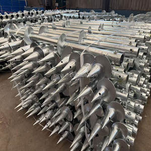 Kustom fotovoltaik 1600mm sekrup tanah sistem surya Foundation sekrup tanah tumpukan galvanis - Product Image 5