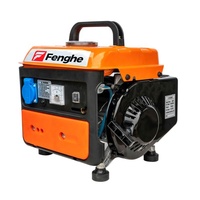 Générateur d'essence portable 80cc à moteur refroidi par air, démarrage par lanceur, 380V, mini-générateur à essence pour usage domestique et extérieur – Offre Spéciale