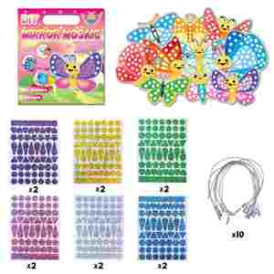 Etiquetas de Mariposas para Manualidades, Adhesivos de Papel Metalizado para Niños y Niñas, Regalo de Cumpleaños para Niños Pequeños, Artículos Esenciales para Actividades de Viaje DIY - Product Image 2