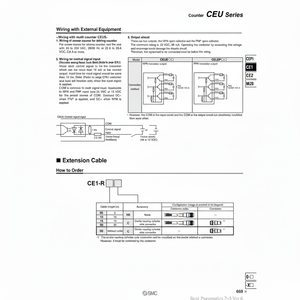 Câble d'extension CE1-R10C pneumatique SMC pour pièces pneumatiques série CE1 - Product Image 1