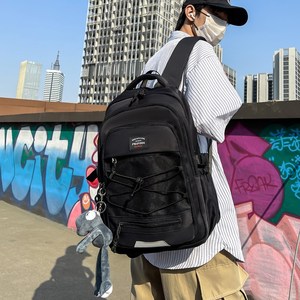 Feipan Student <b>Backpack</b> 18 In <b>Large</b> <b>Capacity</b> Unisex School Travel <b>Backpack</b> With Letter Pattern And Zipper Pocket - Product Image 2