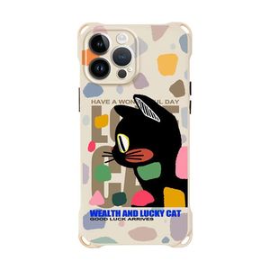 เคสโทรศัพท์แบบนิ่มสำหรับแมวทุกตัวเหมาะสำหรับ <span class=keywords><strong>iPhone</strong></span> 17 16 15 Pro เคสโทรศัพท์มีโซ่นิรภัยที่ทนทานแขวนในแนวทแยงมุม - Product Image 3