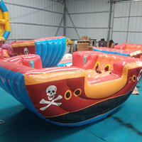 Bateau à bascule gonflable personnalisé multicolores à thème populaire en Corée pour enfants et adultes 4 places