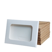 Emballage de cadeau blanc plat pli personnalisé enveloppe en papier foulard en soie boîte postale boîte d'expédition boîtes d'enveloppe de bricolage pour la fête des mères
