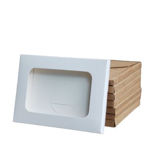 Embalaje de regalo blanco plano plegable personalizado, bufanda de seda, sobres de papel, caja de envío, cajas de sobres Diy PARA EL Día de la madre - Product Image 4