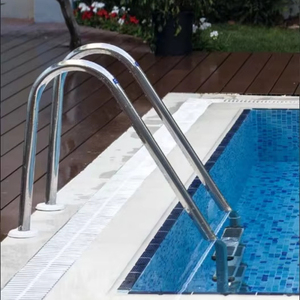 Échelle de <span class=keywords><strong>piscine</strong></span> pré-assemblée en acier inoxydable avec pédales antidérapantes - Product Image 2