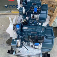 Conjunto de Motor de Excavadora D722 Compatible con U10-3 U15 U17 CX12D SY16C SY18C, Piezas de Maquinaria de Construcción