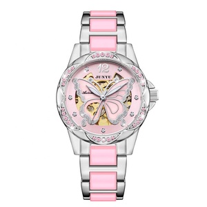 <span class=keywords><strong>Orologio</strong></span> meccanico automatico <span class=keywords><strong>da</strong></span> donna con farfalla e Design a diamante adorabili orologi <span class=keywords><strong>da</strong></span> ragazza in stile asiatico - Product Image 1