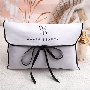Luxury Reusable Custom Logo Printed <b>White</b> Cotton Twill Envelope Cover <b>Bag</b> Gift Baby Clothing Pillow Dust Pouch Organic Dust <b>Bag</b> - Product Image 6