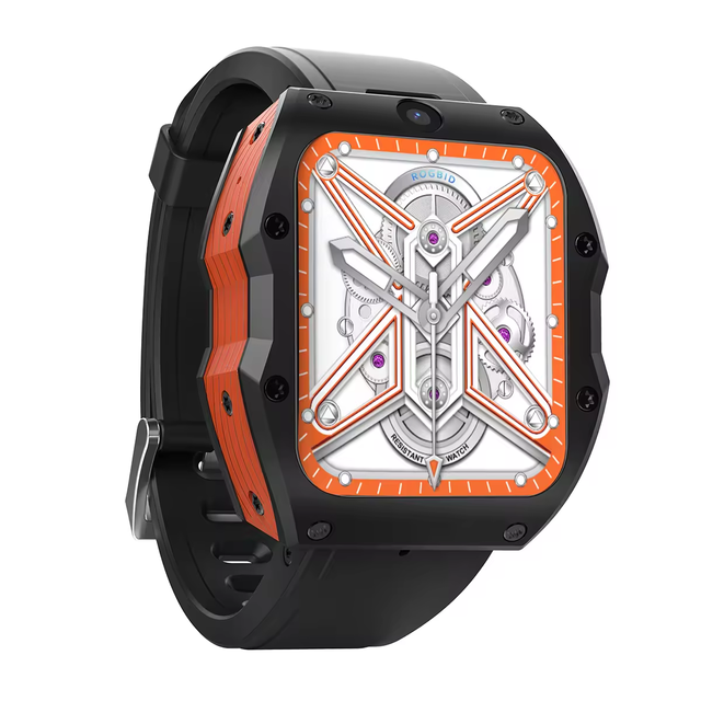 Rogbid Model X Smart Watch 4G 128G Android 1050mAh 4G Men Smart Watch IP68 Waterproof GPS WIFI 1.99 Inch Sport Watch