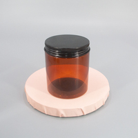 Pot rond en plastique PET pour crème contour des yeux, 200g, rechargeable, avec couvercle à vis, emballage DIY pour soins de la peau, vente en gros usine