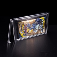 Présentoir transparent Booster Pack Case Acrylique Display Box Support d'affichage à couvercle magnétique