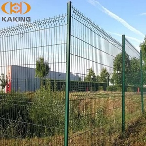 Clôture en fil d'acier 3D plié, galvanisé à chaud, revêtement en poudre PVC, assemblage facile, haute durabilité, faible entretien, pour la maison et l'extérieur - Product Image 1
