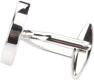 Camisas <span class=keywords><strong>de</strong></span> boda <span class=keywords><strong>de</strong></span> negocios <span class=keywords><strong>iniciales</strong></span> <span class=keywords><strong>de</strong></span> acero inoxidable clásicas para hombre, gemelos <span class=keywords><strong>de</strong></span> la letra inicial del alfabeto 26 - Product Image 6