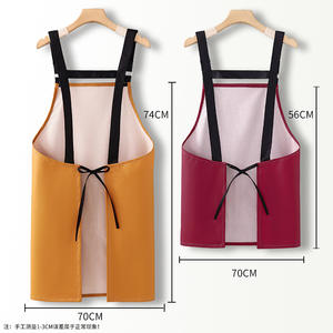 Tablier de <span class=keywords><strong>cuisine</strong></span> personnalisé avec logo, tablier de travail en cuir résistant aux taches pour la <span class=keywords><strong>cuisine</strong></span> et la maison, usage professionnel, nouveau style 2026, imperméable et anti-huile - Product Image 4