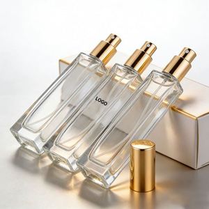 Manufacturer Direct Small Square Flat Perfume Split <b>Bottles</b> 30ml Clear Frosted <b>Spray</b> Refillable <b>Empty</b> Sample <b>Bottles</b> Small Batch - Product Image 1