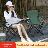 Fauteuil pliant portable en tissu Oxford pour extérieur, chaise de camping, tabouret de pêche, siège d'artiste, siège de jardin