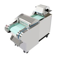 Automatische bladgroente-stengelsnijder industriële fruitsnijder snijmachine China elektrische bandgroente-uiensnijder snijmachine