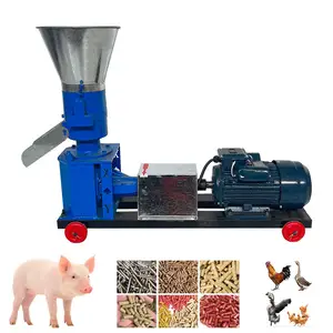 Mill Floating Fish Chicken Pig Poultry Cattle Catfish Livestock Household Pelletizer Line Goat Farms--use Cow 100kg Per Hour