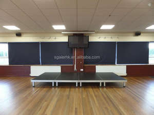 Plataforma de escenario plegable portátil madera contrachapada Modular evento al aire libre antideslizante DJ fácil de montar aluminio para la venta - Product Image 3