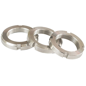 Din981 304 thép không gỉ bánh xe locknut M10 M12 M14 M16 M18 M20-M160 rãnh vòng khóa <span class=keywords><strong>Nuts</strong></span> cho cán mang - Product Image 1